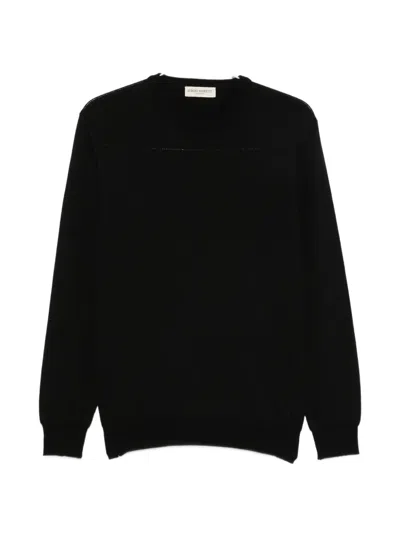 Sergio Moretti Firenze Crew-neck Sweater In Black