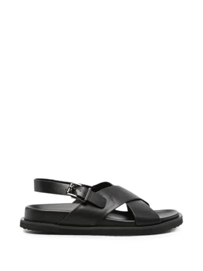 Sergio Moretti Firenze Crossover-strap Buckle-fastening Sandals In Animal Print