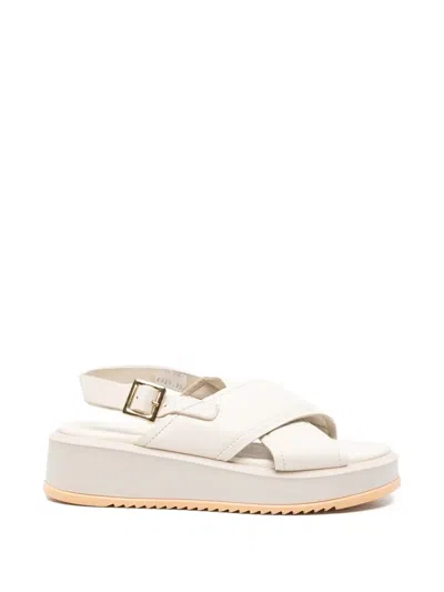 Sergio Moretti Firenze Cross-strap Sandals In Neutral