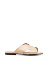 Sergio Moretti Firenze Cut-out Leather Sandals In Multi