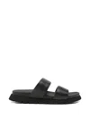 Sergio Moretti Firenze 더블 스트랩 샌들 In Black