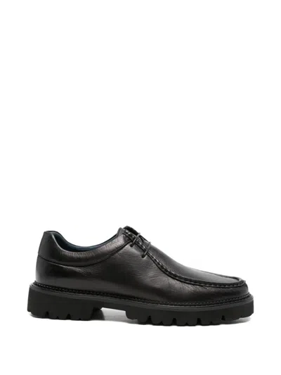 Sergio Moretti Firenze Grain-leather Lug-sole Lace-up Derby Shoes In Multi