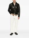 Sergio Moretti Firenze Grainy-leather Jacket In Black