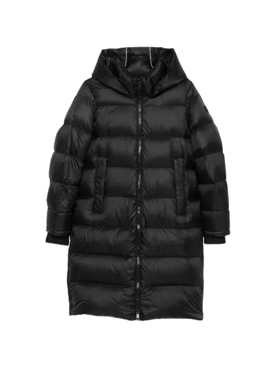 Sergio Moretti Firenze Hooded Padded Coat In Black