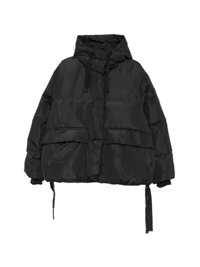 Sergio Moretti Firenze Hooded Padded Jacket In Black