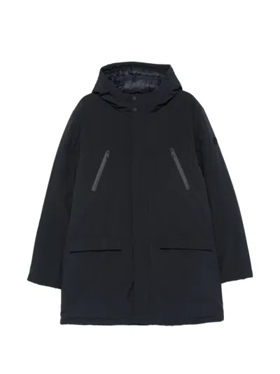 Sergio Moretti Firenze Hooded Zip-pocket Parka In Multi