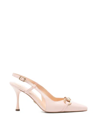 Sergio Moretti Firenze Horsebit Slingback Pumps In Pink