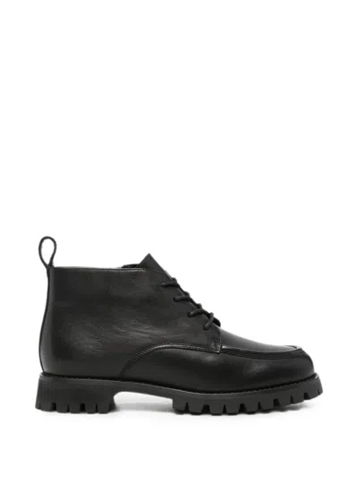 Sergio Moretti Firenze Lace-up Ankle Boots In Black