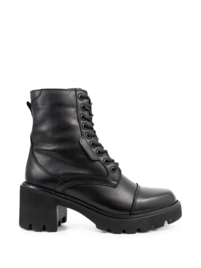 Sergio Moretti Firenze Lace-up Ankle Boots In Black
