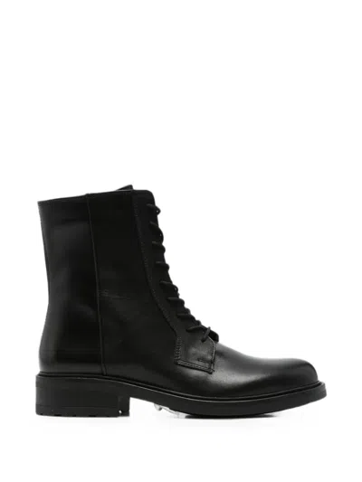 Sergio Moretti Firenze Lace-up Ankle Boots In Black