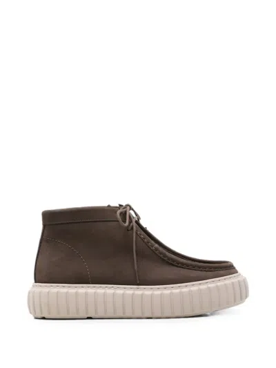 Sergio Moretti Firenze Lace-up Ankle Boots In Brown
