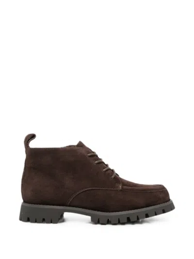 Sergio Moretti Firenze Lace-up Ankle Boots In Brown