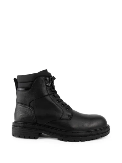 Sergio Moretti Firenze Lace-up Boots In Black