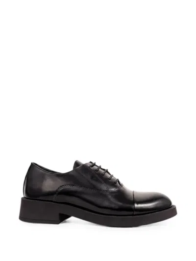 Sergio Moretti Firenze Lace-up Cap-toe Shoes In Black