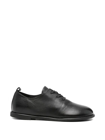 Sergio Moretti Firenze Lace-up Leather Derby Shoes In Black