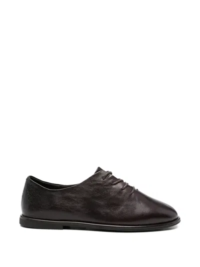 Sergio Moretti Firenze Lace-up Leather Oxford Shoes In Brown