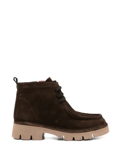 Sergio Moretti Firenze Lace-up Suede Ankle Boots