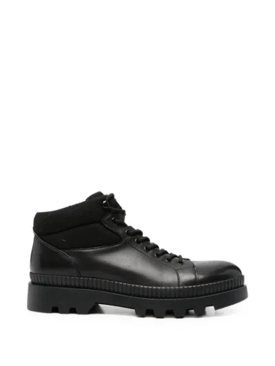 Sergio Moretti Firenze Leather Boots In Black