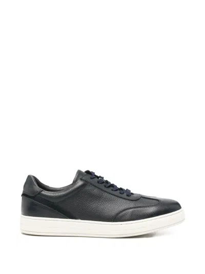 Sergio Moretti Firenze Leather Sneakers In Blue