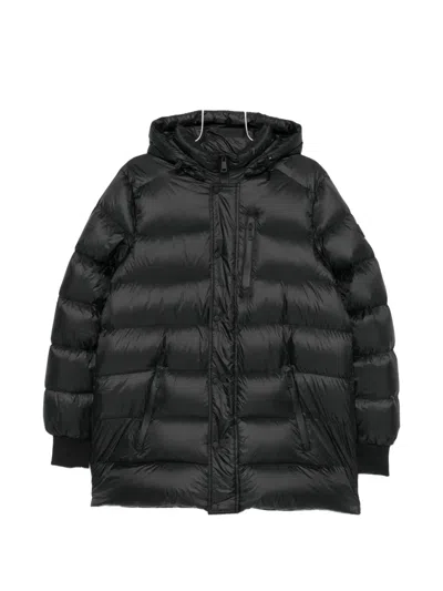 Sergio Moretti Firenze Logo-patch Padded Jacket In Black