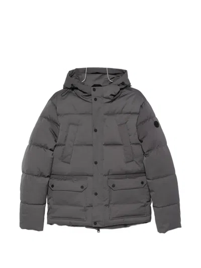 Sergio Moretti Firenze Logo-patch Padded Jacket In Gray