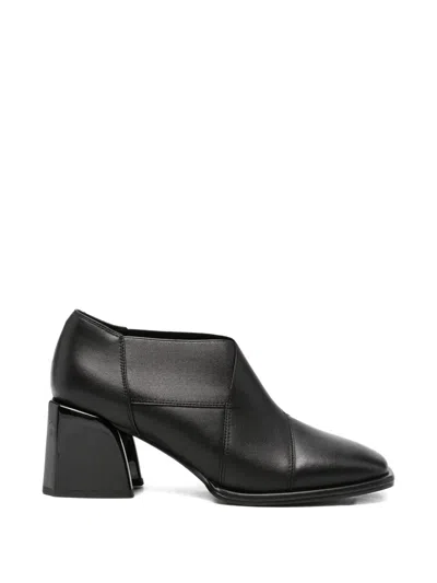 Sergio Moretti Firenze Panelled Block-heel Pumps In Black