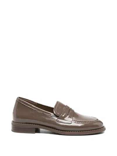Sergio Moretti Firenze Penny Loafers In Brown