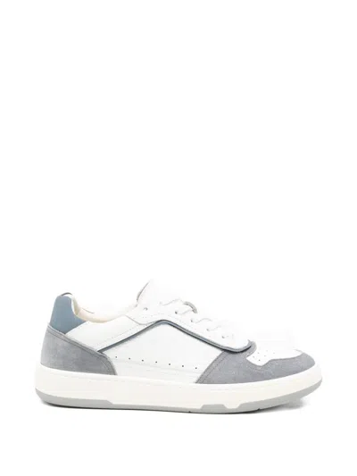 Sergio Moretti Firenze Perforated-panel Sneakers In White