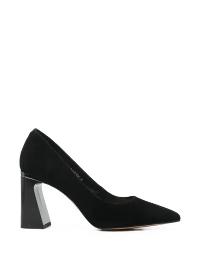 Sergio Moretti Firenze Pointed-toe Block-heel Pumps In Animal Print