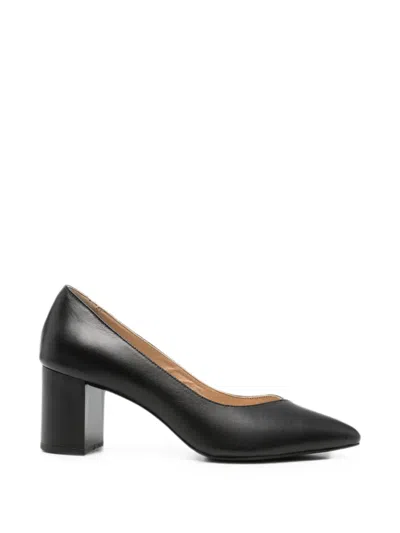 Sergio Moretti Firenze Pointed-toe Block-heel Pumps In Black
