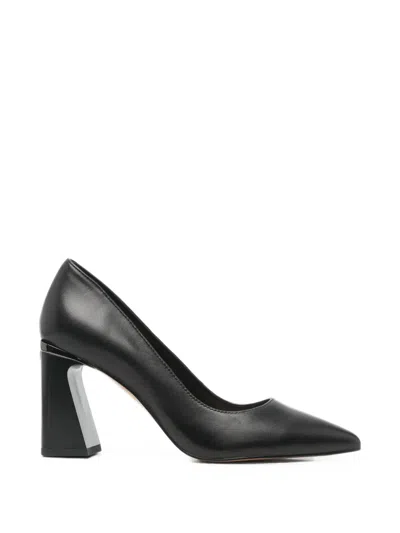Sergio Moretti Firenze Pointed-toe Block-heel Pumps In Multi