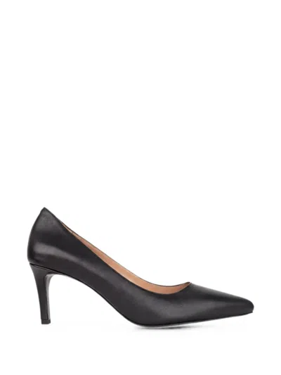 Sergio Moretti Firenze Pointed-toe Heeled Pumps In Black