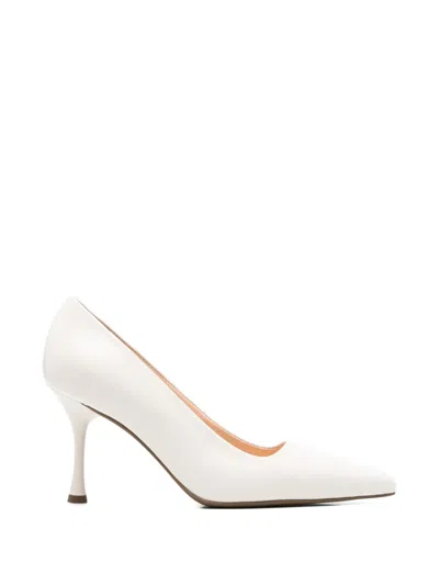 Sergio Moretti Firenze Pointed-toe Pumps In White