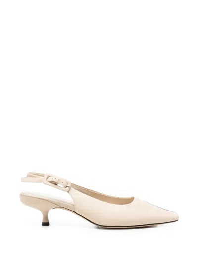 Sergio Moretti Firenze Pointed-toe Slingback Pumps In Animal Print