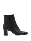 Sergio Moretti Firenze Quilted Ankle Boots In Black
