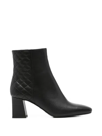 Sergio Moretti Firenze Quilted Ankle Boots In Black