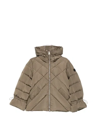 Sergio Moretti Firenze Quilted Drawstring-cuff Puffer Jacket In Green