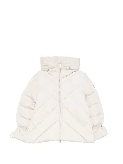 Sergio Moretti Firenze Quilted Hooded Jacket In Neutral