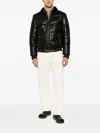 Sergio Moretti Firenze Quilted Leather Jacket In Black