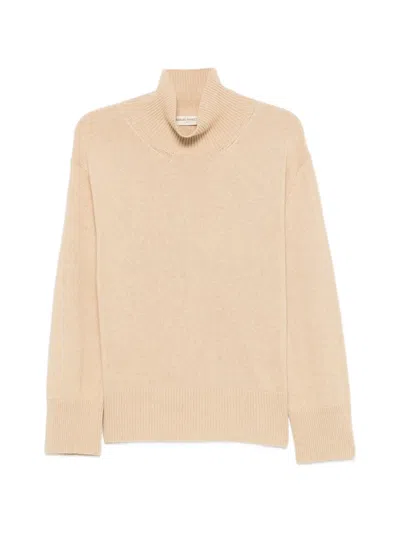 Sergio Moretti Firenze Ribbed-trim Mock-neck Sweater In Burgundy