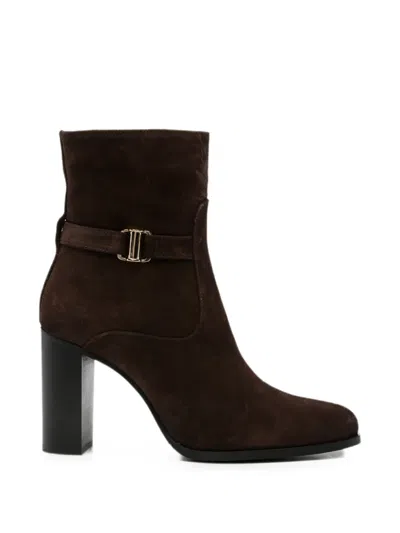 Sergio Moretti Firenze Round-toe Zip-fastening Boots In Brown