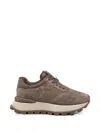 Sergio Moretti Firenze 시어링 안감 패널 스니커즈 In Brown