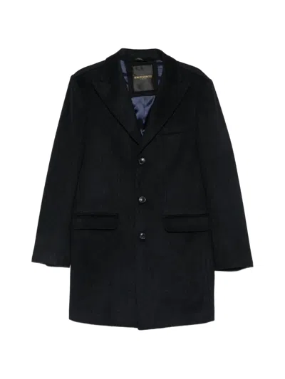 Sergio Moretti Firenze Single-breasted Coat In Black