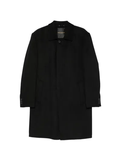 Sergio Moretti Firenze Single-breasted Coat In Black