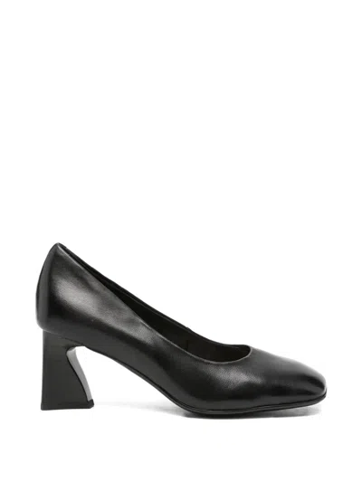 Sergio Moretti Firenze Square-toe Block-heel Pumps In Black