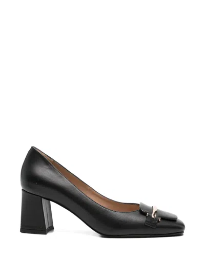 Sergio Moretti Firenze Square-toe Pumps In Black