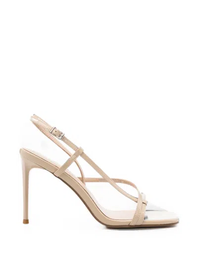 Sergio Moretti Firenze Strappy Slingback Sandals In Neutral