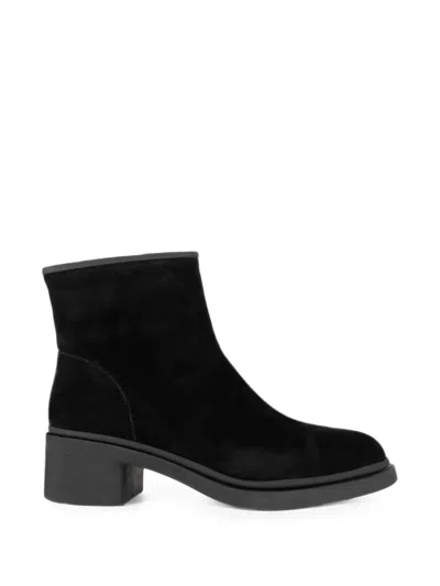 Sergio Moretti Firenze Suede Ankle Boots In Purple