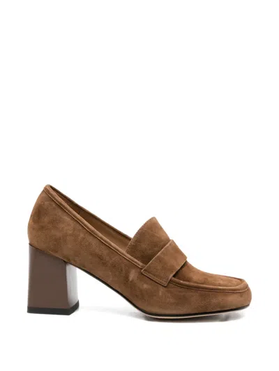 Sergio Moretti Firenze Suede Pumps In Brown