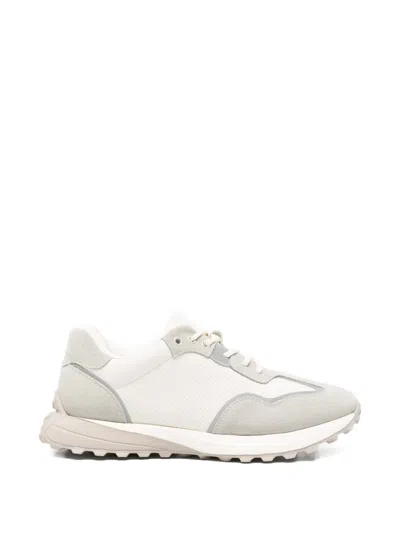 Sergio Moretti Firenze Suede-panel Sneakers In Gray